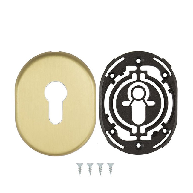 Щиток DISEC KT036 DIN Oval латунь мат TT 