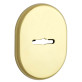 Щиток DISEC KT037 Matrix Oval латунь полированная L без шторки Щиток DISEC KT037 Matrix Oval латунь полированная L без шторки