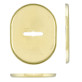Щиток DISEC KT037 Matrix Oval латунь полированная L без шторки Щиток DISEC KT037 Matrix Oval латунь полированная L без шторки