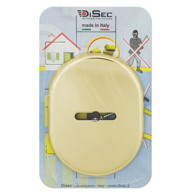 Щиток DISEC KT037 Matrix Oval латунь полированная L без шторки Щиток DISEC KT037 Matrix Oval латунь полированная L без шторки