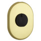 Щиток DISEC KT088 Matrix Oval латунь полированная L со шторкой Щиток DISEC KT088 Matrix Oval латунь полированная L со шторкой