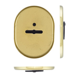 Щиток DISEC KT088 MATRIX OVAL Латунь_полірована L З шторкою Щиток DISEC KT088 MATRIX OVAL Латунь_полірована L З шторкою