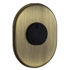 Щиток DISEC KT088 MATRIX OVAL Бронза_сатин BS З шторкою