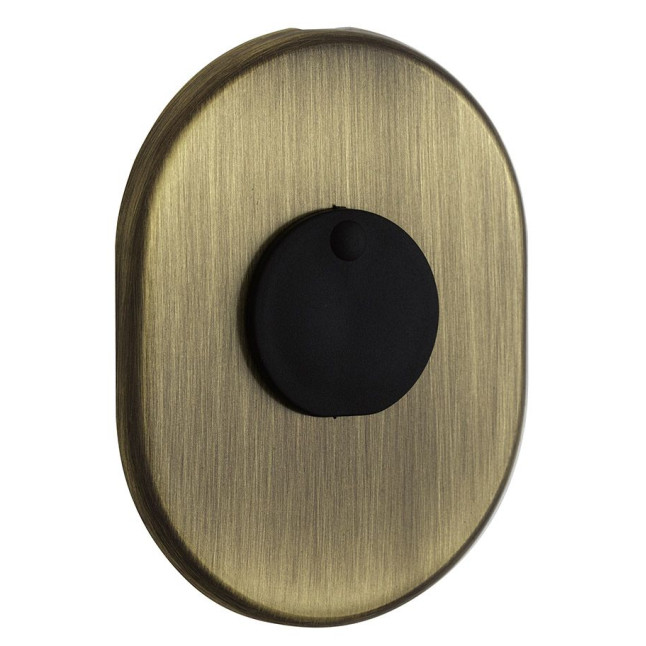 Щиток DISEC KT088 Matrix Oval бронза сатин BS со шторкой