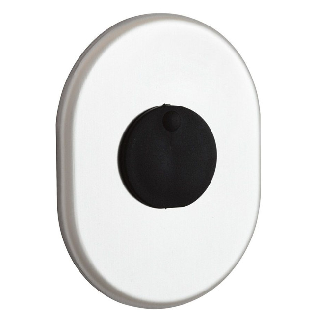 Щиток DISEC KT088 Matrix Oval никель сатин S со шторкой