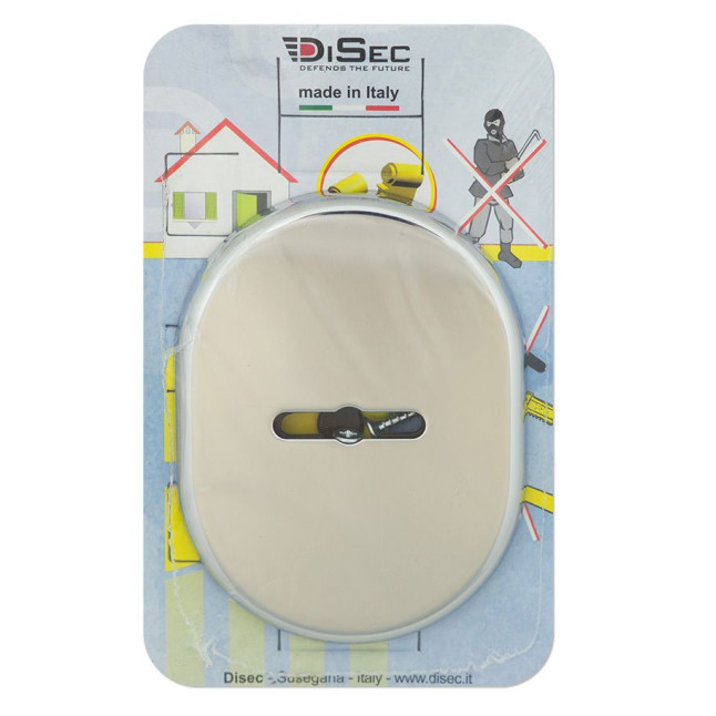 Щиток DISEC KT090 MATRIX OVAL Хром_полірований C з прихованою шторкою
