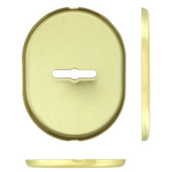 Щиток DISEC KT090 MATRIX OVAL Латунь_мат TT з прихованою шторкою Щиток DISEC KT090 MATRIX OVAL Латунь_мат TT з прихованою шторкою