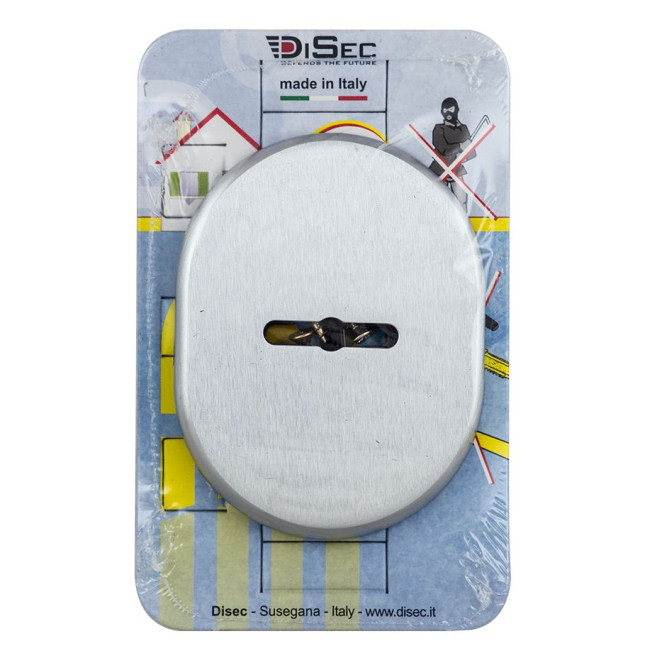 Щиток DISEC KT090 MATRIX OVAL Хром_мат T з прихованою шторкою