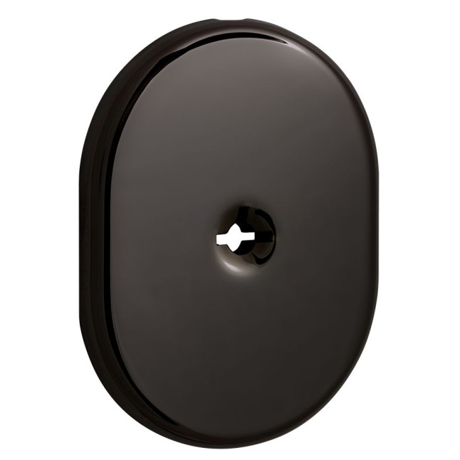 Щиток DISEC KT2112 Omega Oval хром черный 8 без шторки