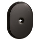 Щиток DISEC KT2112 Omega Oval хром черный 8 без шторки
