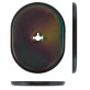 Щиток DISEC KT2112 Omega Oval хром черный 8 без шторки