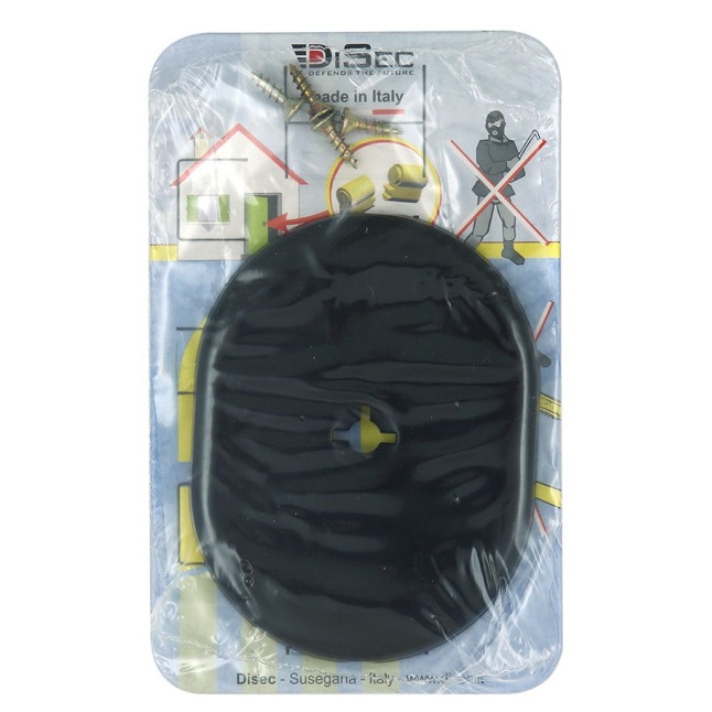 Щиток DISEC KT2112 Omega Oval хром черный 8 без шторки