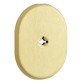 Щиток DISEC KT2112 Omega Oval латунь мат TT без шторки