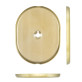 Щиток DISEC KT2112 Omega Oval латунь мат TT без шторки