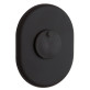 Щиток DISEC KT2140 Omega Oval краска черная N со шторкой