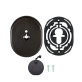 Щиток DISEC KT2140 OMEGA OVAL Хром_чорний 8 З шторкою