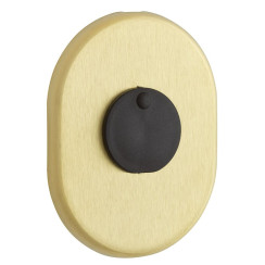 Щиток DISEC KT2140 OMEGA OVAL Латунь_мат TT З шторкою