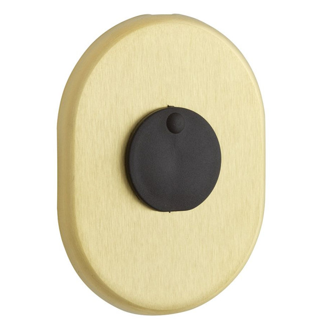 Щиток DISEC KT2140 OMEGA OVAL Латунь_мат TT З шторкою