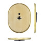 Щиток DISEC KT2140 OMEGA OVAL Латунь_мат TT З шторкою