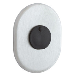 Щиток DISEC KT2140 OMEGA OVAL Хром_мат T З шторкою