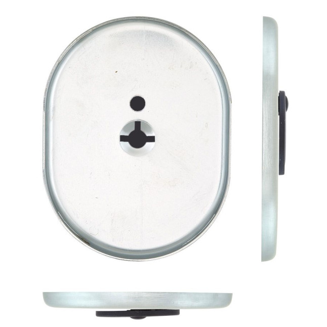Щиток DISEC KT2140 OMEGA OVAL Хром_мат T З шторкою Щиток DISEC KT2140 OMEGA OVAL Хром_мат T З шторкою
