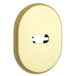 Щиток DISEC KT2703 LEVER_KEY OVAL Латунь_PVD 2 Без шторки