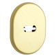 Щиток DISEC KT2703 LEVER KEY Oval латунь PVD 2 без шторки Щиток DISEC KT2703 LEVER KEY Oval латунь PVD 2 без шторки