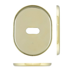 Щиток DISEC KT2703 LEVER_KEY OVAL Латунь_PVD 2 Без шторки Щиток DISEC KT2703 LEVER_KEY OVAL Латунь_PVD 2 Без шторки