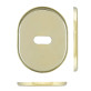 Щиток DISEC KT2703 LEVER KEY Oval латунь PVD 2 без шторки Щиток DISEC KT2703 LEVER KEY Oval латунь PVD 2 без шторки