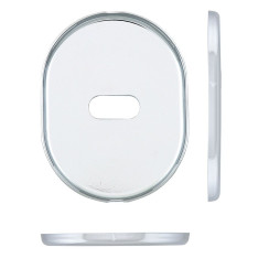 Щиток DISEC KT2703 LEVER_KEY OVAL Хром_полірований C Без шторки Щиток DISEC KT2703 LEVER_KEY OVAL Хром_полірований C Без шторки