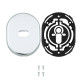 Щиток DISEC KT2703 LEVER_KEY OVAL Хром_полірований C Без шторки
