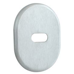 Щиток DISEC KT2703 LEVER_KEY OVAL Хром_мат T Без шторки