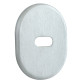 Щиток DISEC KT2703 LEVER KEY Oval хром мат T без шторки