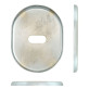 Щиток DISEC KT2703 LEVER KEY Oval хром мат T без шторки