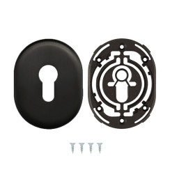 Щиток DISEC KT3561 DIN OVAL Хром_чорний 8