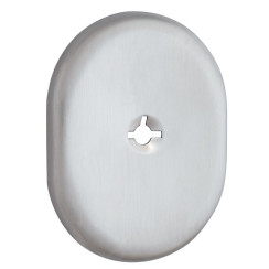 Щиток DISEC KT3822 OMEGA OVAL Нерж.сталь_мат IT Без шторки