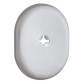 Щиток DISEC KT3822 Omega Oval нерж.сталь мат IT без шторки