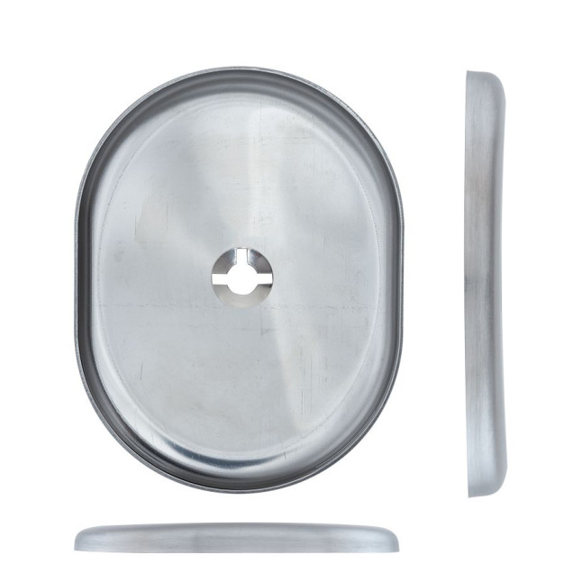 Щиток DISEC KT3822 Omega Oval нерж.сталь мат IT без шторки