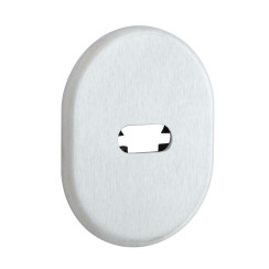 Щиток DISEC KT3839 LEVER_KEY OVAL Нерж.сталь_мат IT Без шторки