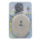 Щиток DISEC KT3855 Omega Oval нерж.сталь мат IT со шторкой