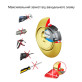 Протектор DISEC *MAGNETIC 3G8FM Omega Oval 20мм хром полированный 3клас C внешний, 3 магн ключа