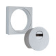 Протектор DISEC FLAT QUADRA NX4Q DIN SQUARE 22мм нерж.сталь мат IT внешний Протектор DISEC FLAT QUADRA NX4Q DIN SQUARE 22мм нерж.сталь мат IT внешний