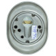 Протектор DISEC *MAGNETIC 3G2FM DIN Oval 25мм хром мат 3клас T внешний, O/K