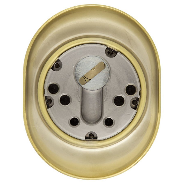 Протектор DISEC *MAGNETIC 3G2FM DIN Oval 25мм латунь PVD 3клас 2 внешний, O/K
