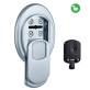 Протектор DISEC *MAGNETIC MG355DM LEVER KEY Oval 15мм хром мат T внешний, 3 магн ключа