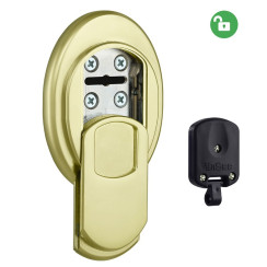 Протектор DISEC *MAGNETIC MG355DM LEVER KEY Oval 15мм латунь PVD 2 внешний, 3 магн ключа Протектор DISEC *MAGNETIC MG355DM LEVER KEY Oval 15мм латунь PVD 2 внешний, 3 магн ключа