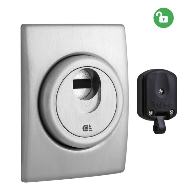 Протектор DISEC *MAGNETIC 3G2WB DIN SQUARE 25мм нерж.сталь мат IT внешний, O/K