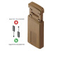 Протектор DISEC *MAGNETIC MG220MINI LEVER KEY Oval 12мм бронза сатин 3клас BS внешний, 3 магн ключа