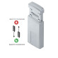 Протектор DISEC *MAGNETIC MG220MINI LEVER KEY Oval 12мм хром мат 3клас T внешний, 3 магн ключа
