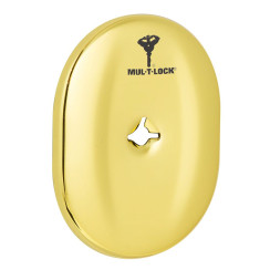 Щиток MUL-T-LOCK A703 OMEGA OVAL Латунь_PVD BRIGHT_BRASS_PVD Без шторки Щиток MUL-T-LOCK A703 OMEGA OVAL Латунь_PVD BRIGHT_BRASS_PVD Без шторки